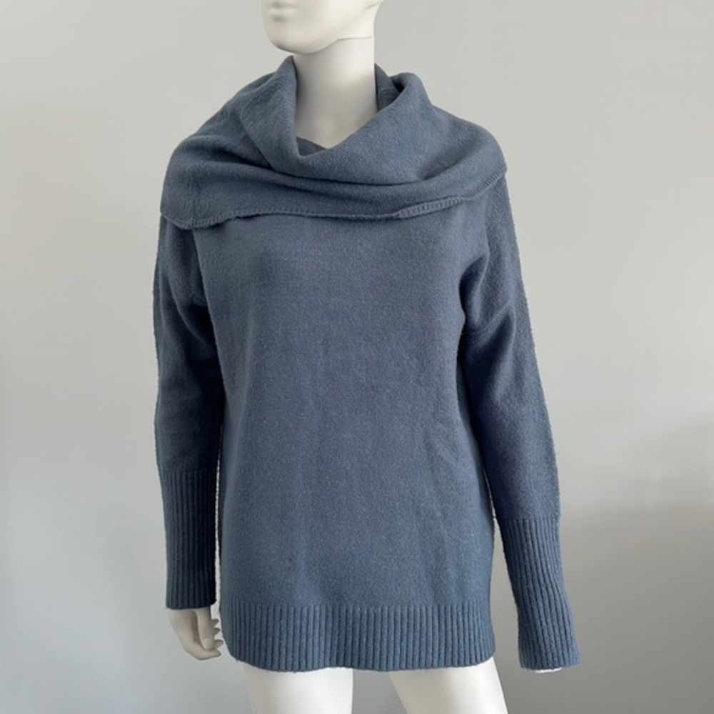 Joan Vass sweater slouchy soul neck sweater